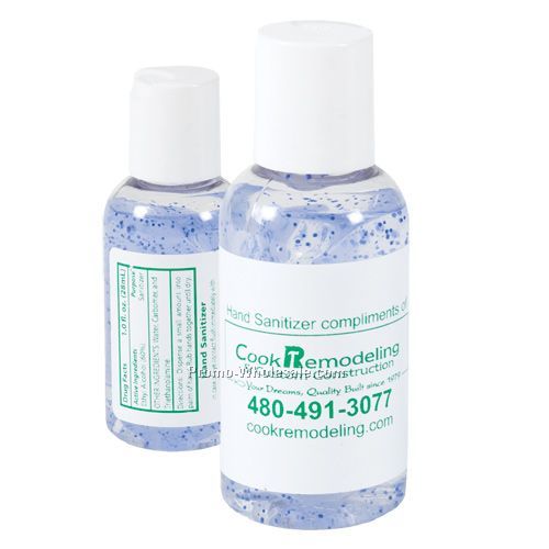 Gel Hand Sanitizer With Blue Beads - 2 Oz. Bottle