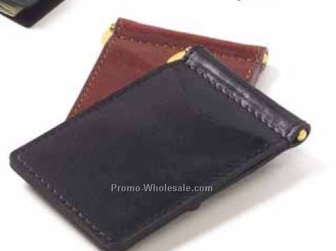 Glazed Leather Money Clip