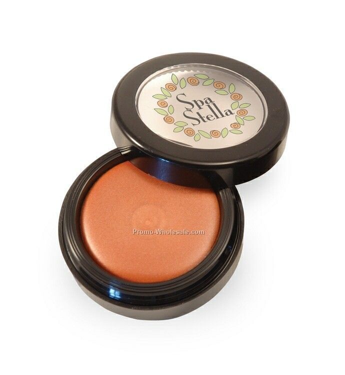 Golden Peach Lip Gloss In A Black Pot