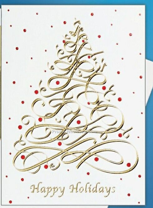 Happy Holidays/ Christmas Tree Holiday Greeting Card (Thru 6/1)