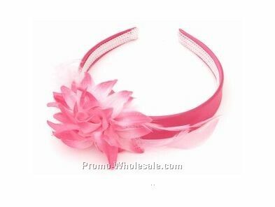 Hot Pink Chrysanthemum Headband