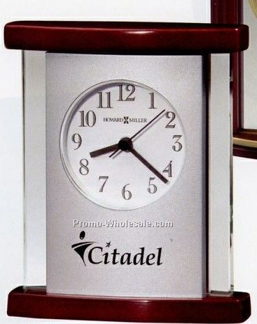 Howard Miller Hyatt Wood & Glass Curved Clock (Blank)