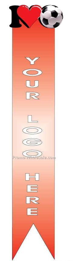 I Love Soccer Bookmark