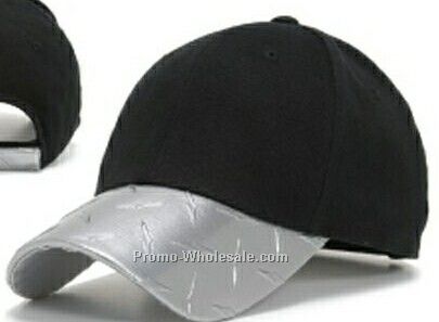 Industrial Look Cap With Diamond Plate Bill