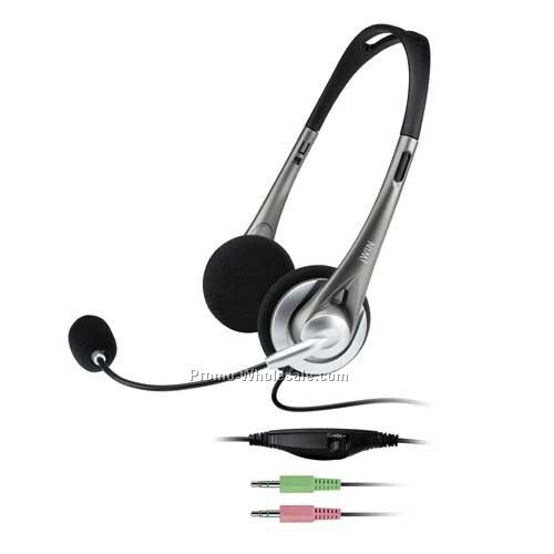 Jwin PC Headphones W/Microphone & Volume Ctrl