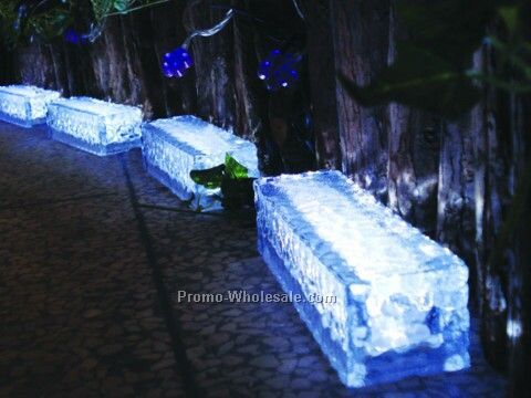 LED Solar Ice Brick Light