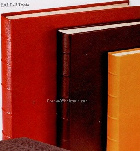 Large Bound Album W/ Traditional Genuine Leather Cover
