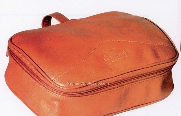 Leather Travel Kit W/ Full Opening (Full Grain)