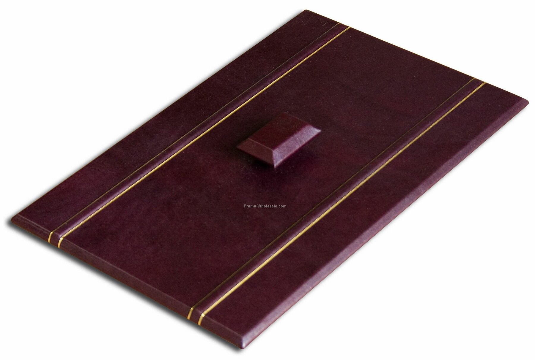 Legal Size Leather Letter Tray Lid - Burgundy