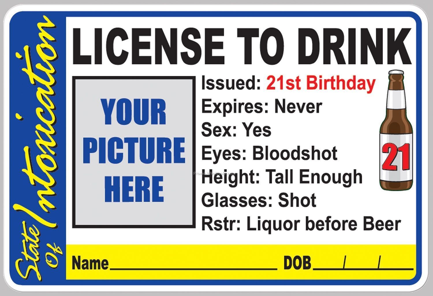 License To Drink Button