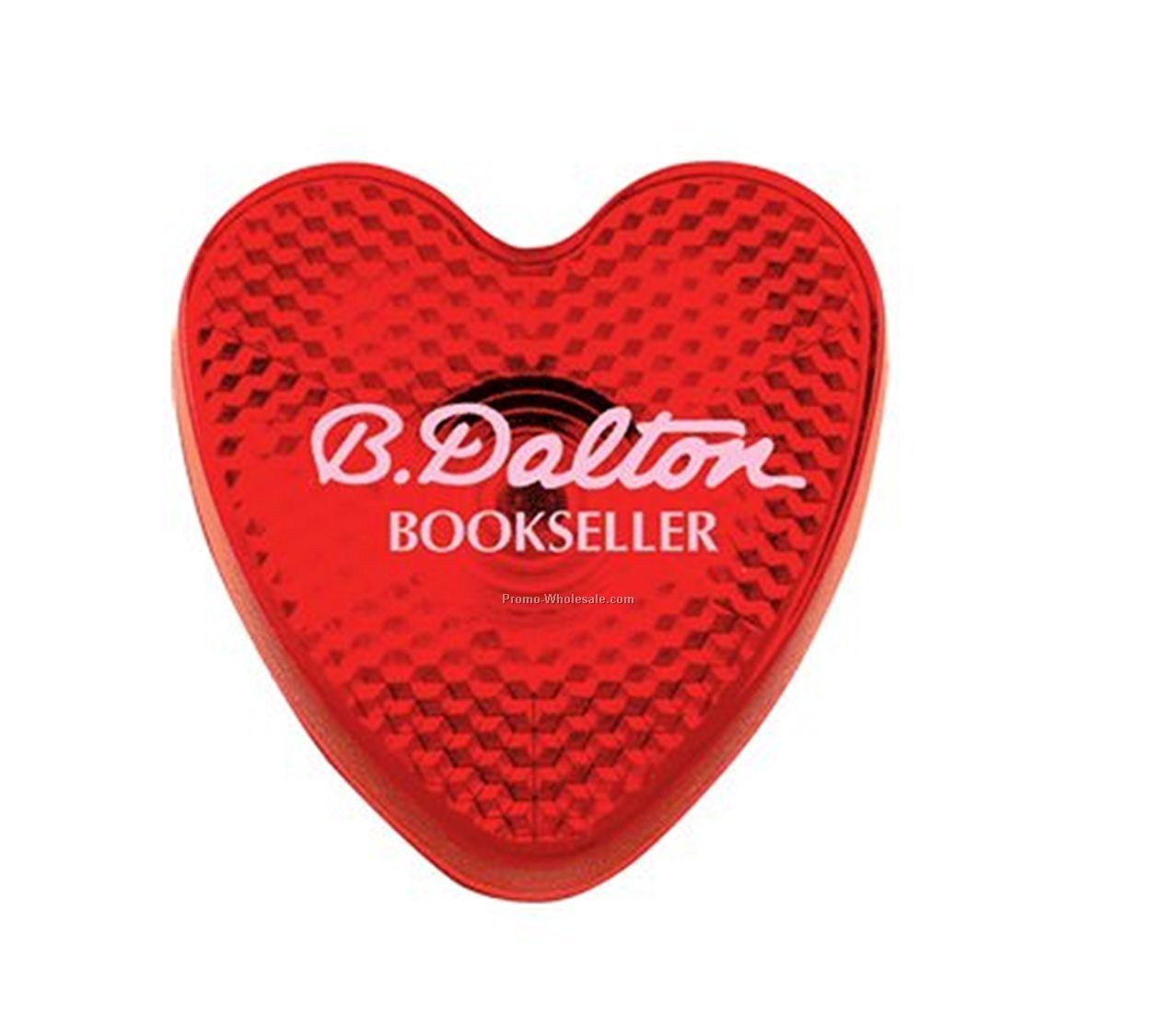 Light Up Heart Badge (Red/ Red Led)