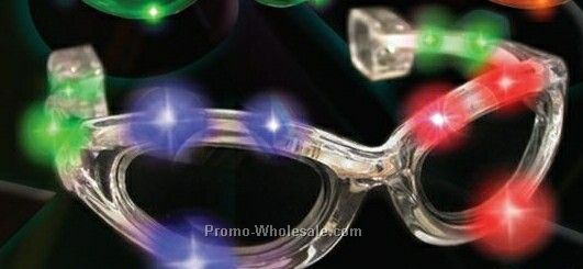 Light Up LED Flashing Glasses - Tri-color