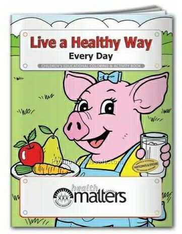 Live A Healthy Way Coloring Book (Action Pak)