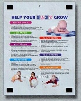 Magnetic Memo Board With Help Your Baby Grow Chart Back Side Stock Layout