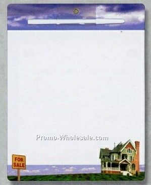 Magnetic Memo Board With House & Sky Realtor Art Front Stock Layout