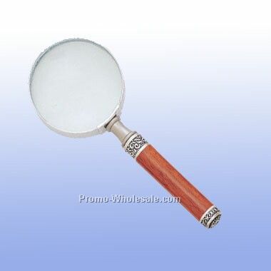 Magnifying Glass Rosewood Body With Pewter (Screened)