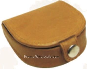Medium Brown Cowhide Horseshoe Change Purse W/Inside Pocket