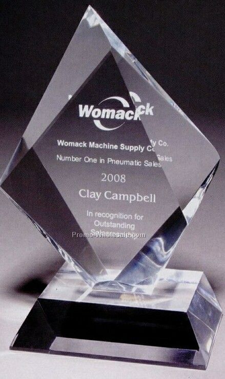 Medium Summit Multi-faceted Acrylic Award (Laser Engraved)