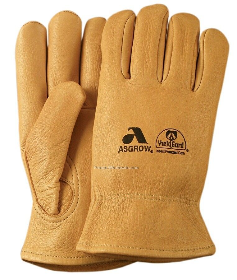 Men's Unlined Premium Grain Elkskin Leather Gloves (M-xl)