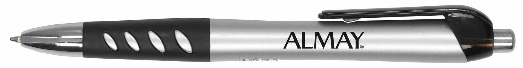 Mercury Sleek Barrel Pen With Vented Rubber Grip