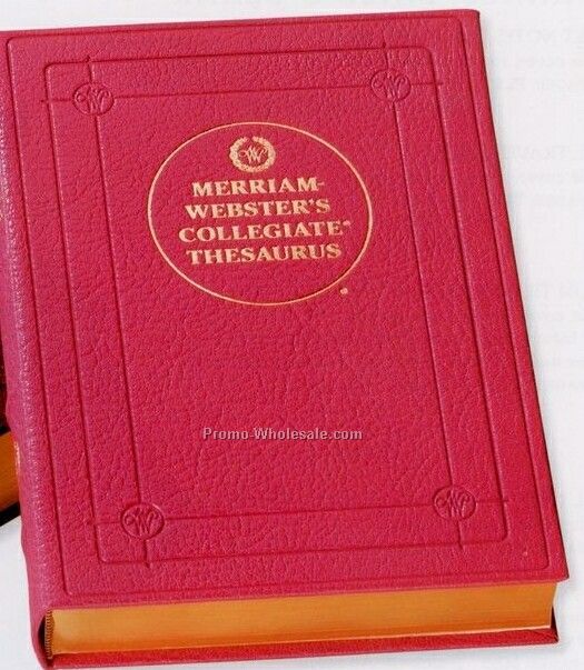 Merriam-webster's Collegiate Thesaurus W/ Genuine Leather Cover