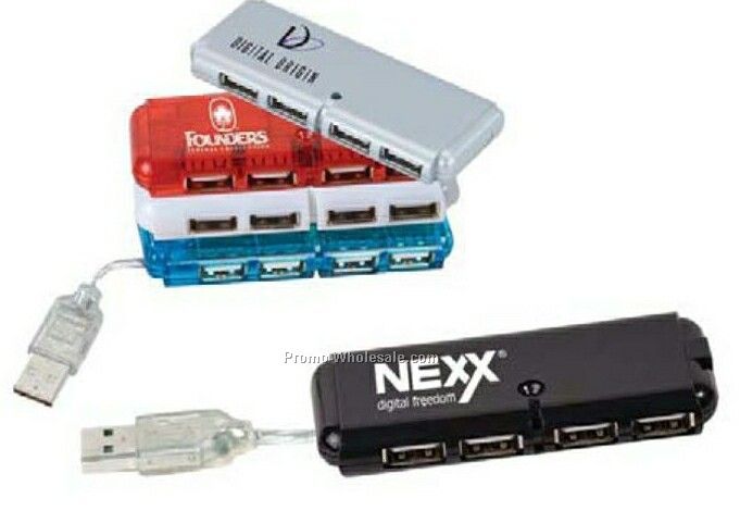 Mini USB 4-port Hub 2.0 (1 Day Rush)