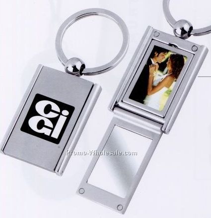 Minya Rectangle Photo Frame/Mirror Keychain