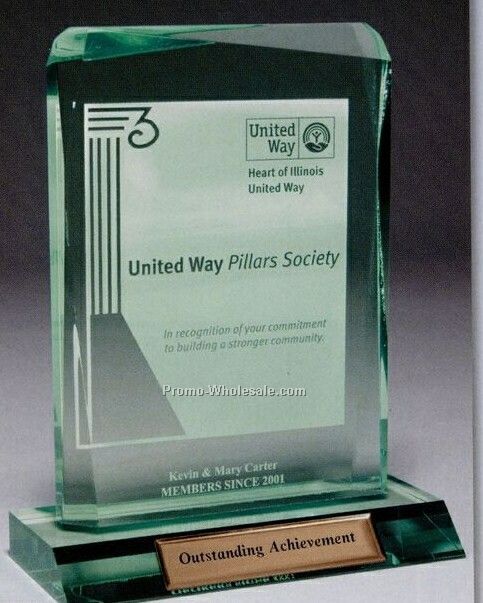Multi-faceted Acrylic Clear Jeweled Award (Laser Engraved)