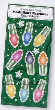 Night Glow Stickers With Christmas Bulbs