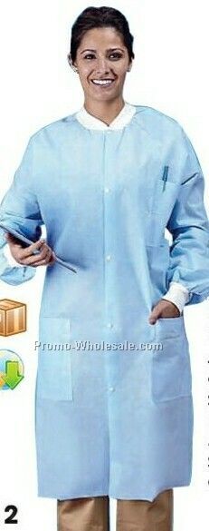 Non-woven Lab Coat (M-3xl) (Blank)