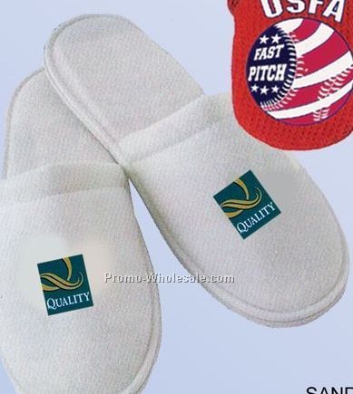 Pair Of 100% Terry Cotton Unisex Slippers