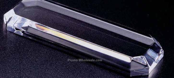 Plexi Fab Acrylic Base (Beveled Octagon Edge) 8"x2"x1-1/2"