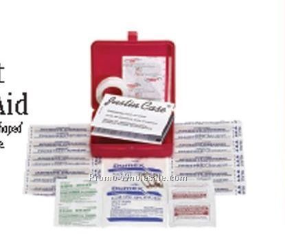 Pocket First Aid Kit W/ Plastic Case