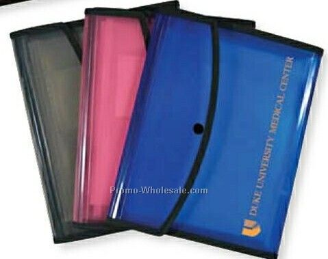 Poly Padfolio With Expanding File With Magnetic Closure
