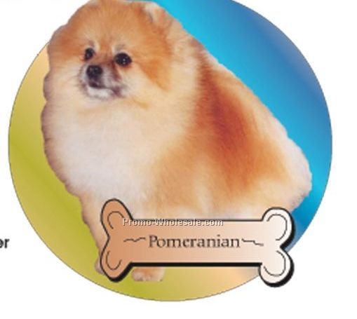 Pomeranian Dog Acrylic Coaster W/ Felt Back