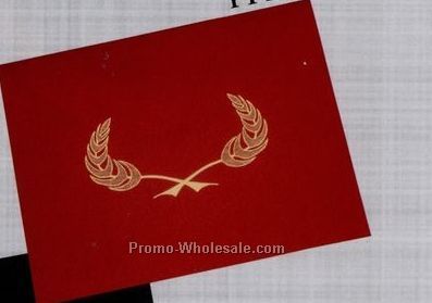 Premier Texture Presentation Folder With Wreath - Red