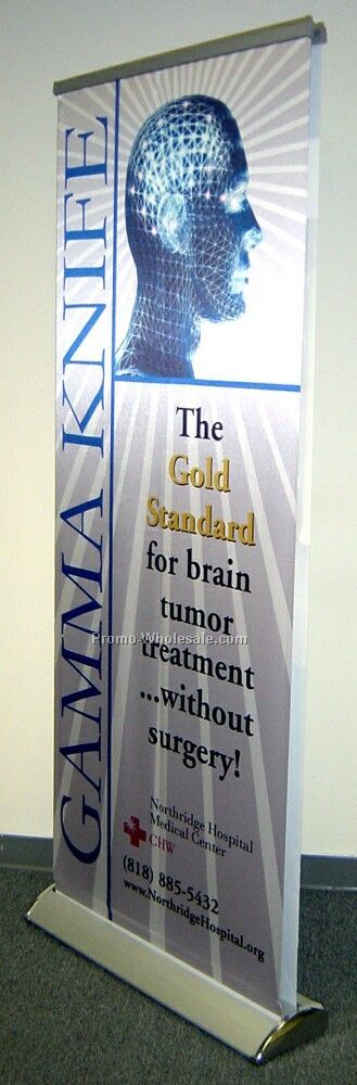 Premium Retractable Banner Stand W/ 2 Banners (Double Sided)