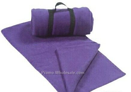 Purple Fleece Throw Blanket (Standard Service)