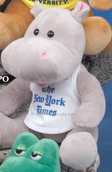 Q-tee Collection Stuffed Hippo (9")