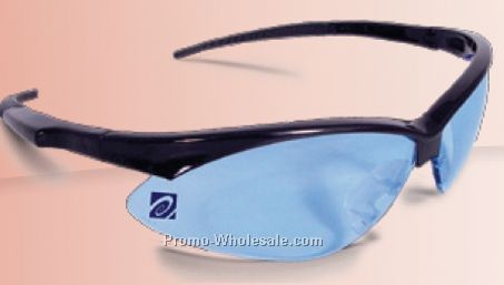 Rad-apocalypse Black Safety Glasses W/ Clear Anti Fog Lens