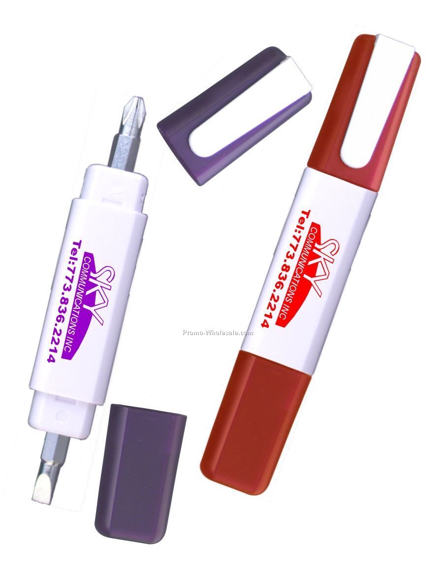 Rectangular 4 Function Screwdriver