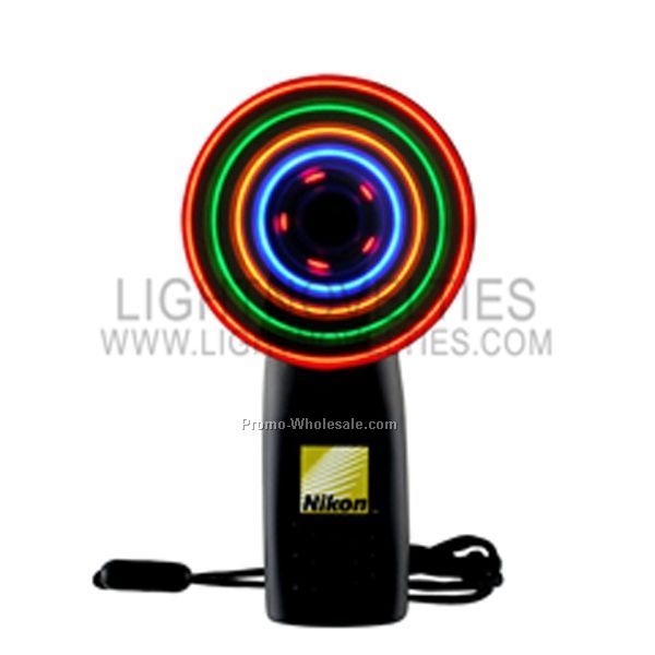 Red Light Up Fan W/ Multicolor LED