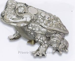 Reed & Barton Children's Silverplated Music Box Collection/ Toad