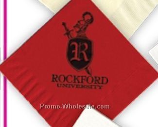 Royal Blue Beverage Napkins W/ Ink Imprint