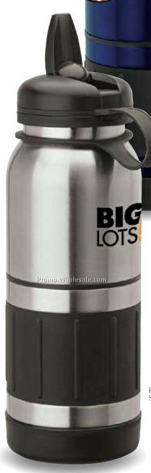 Silver 34 Oz. Sovrano Casoria Steel Water Bottle