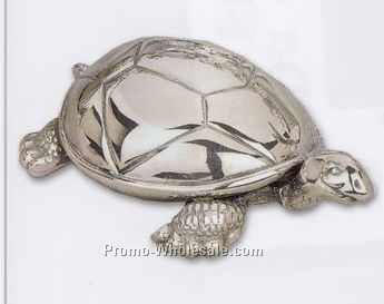 Silver Safari Collection Tortoise Music Box