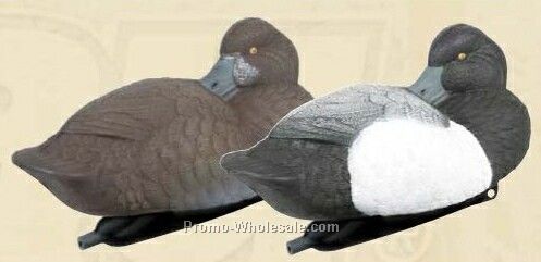 Sleeping Blue Bill Duck Decoy W/ Weighted Keel