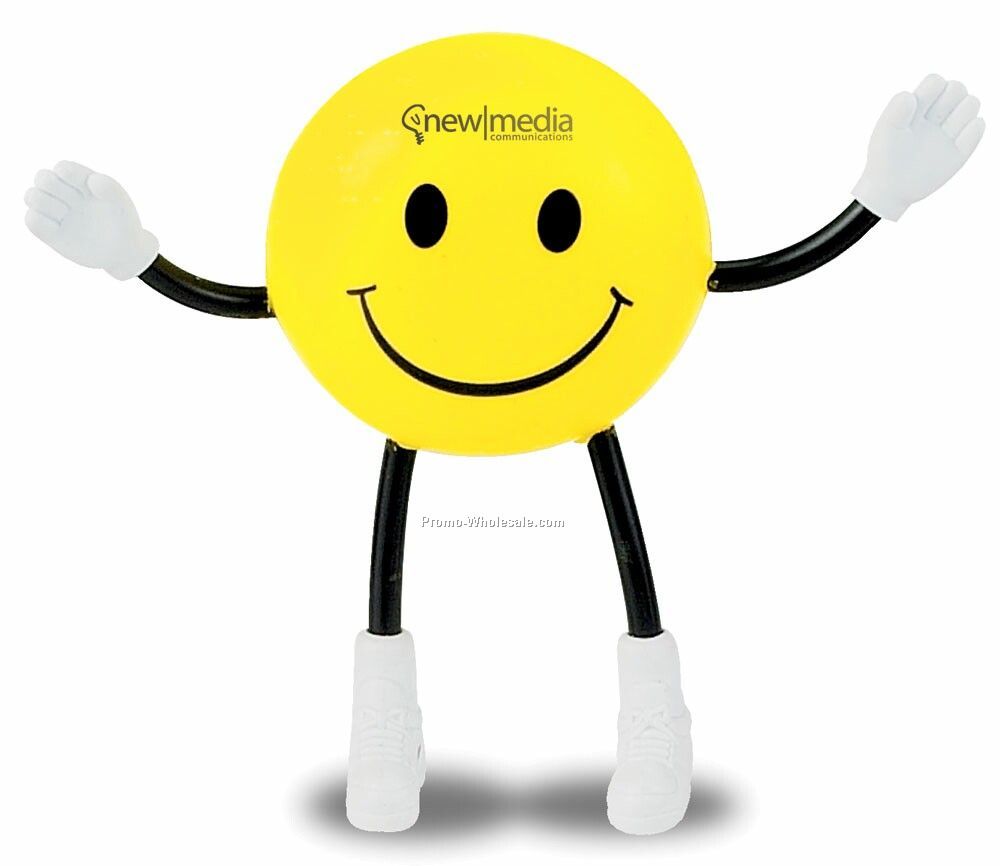 Smiley Face Guy Squeeze Toy