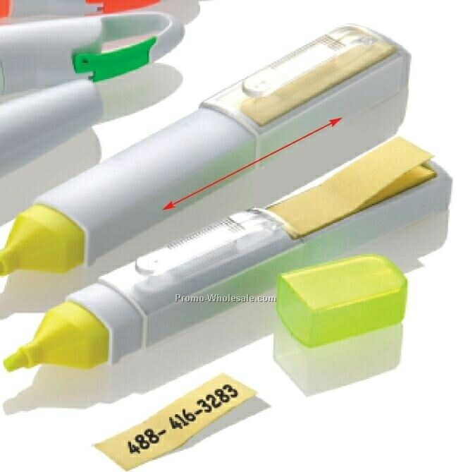Stickum Highlighter W/ Mini Sticky Notes
