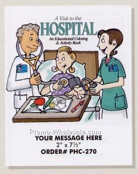 Stock Design Health Theme Coloring Book - Hospital Visit (8-1/2"x11")